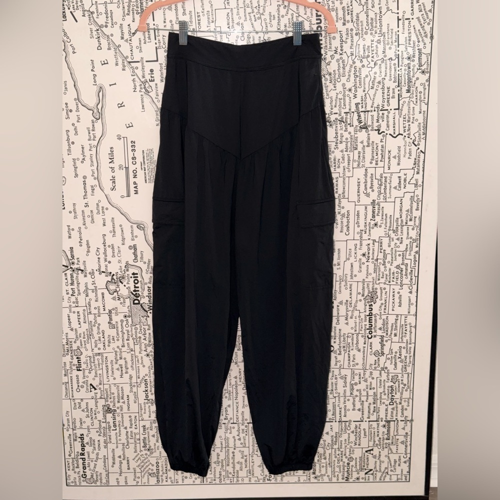 Stylish Black Women's Cargo Joggers